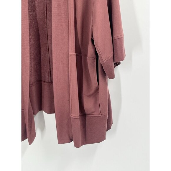 Athleta Brown Lotus Wrap Open Cardigan 980564-00 Sz S / M - Picture 2 of 6